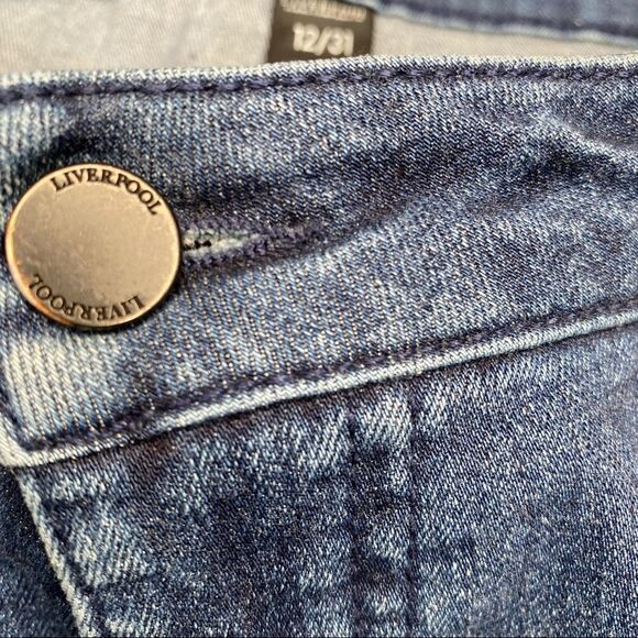 LIVERPOOL JEANS Low Rise Dark Blue Skinny Denim Jeans - Size 12 / 31 - Picture 6 of 10
